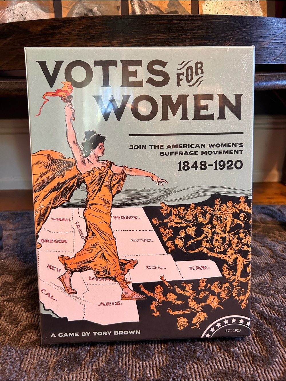 NIB Votes for women board game, in factory sealed plastic